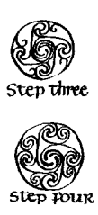 Fig. 15:
      Spiral Roundel freehand style , (b) 3