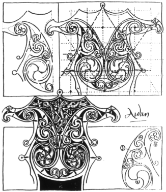 Fig. 16: Celtic Ornament Serif, Lindisfarne Gospels, f. 210R