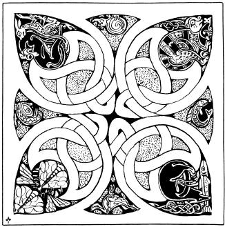 Celtic Art Coracle v1.08 Cover Art: Aidan Meehan - four seasons