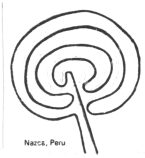 Pattern of basic maze, Nasca, Peru