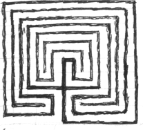Earth Mother Maze Symbol, Oraibi