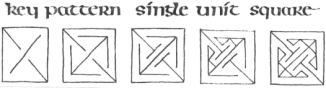 Celtic maze pattern, single unit square