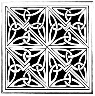 Cover Art: Aidan Meehan - triangular knots in a maze pattern
