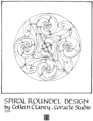 Fig. 100: SPIRAL ROUNDEL, Colleen Clancy
